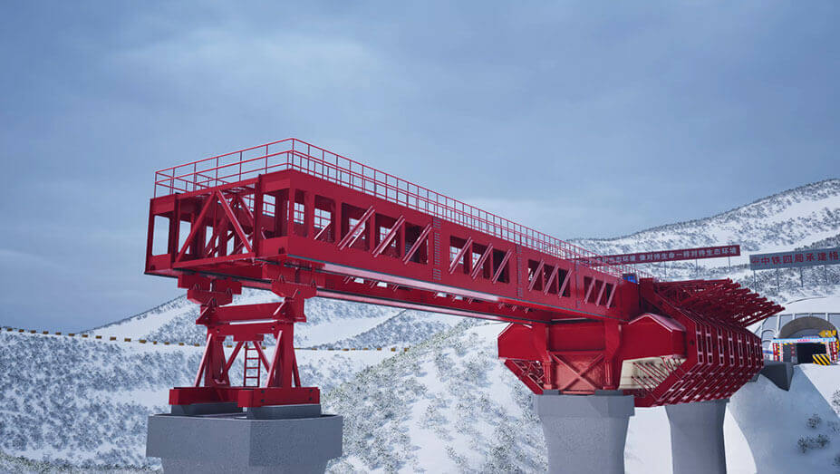 格爾隧道建設用(yòng)架橋機施工(gōng)三維動畫視頻-中(zhōng)鐵四局